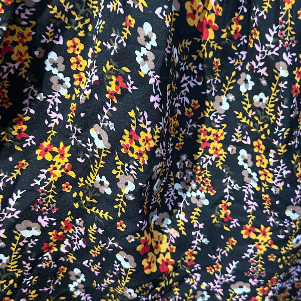 - Black multicoloured Bardot summer dress size 14 newlook new summer holid… - Picture 6 of 11